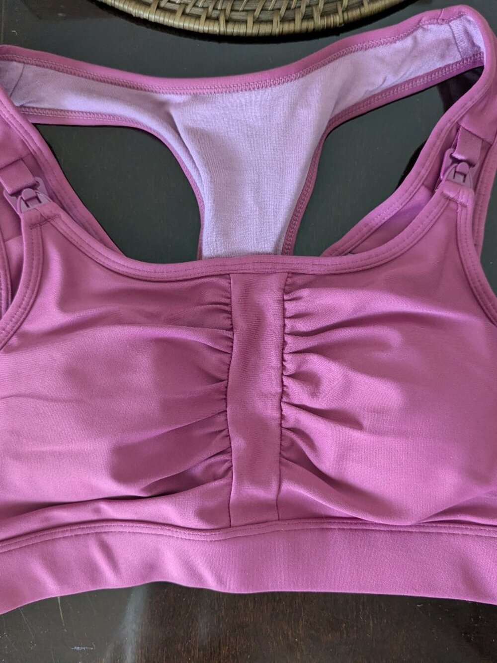 Cadenshae Level Zahara Crop Nursing Bra Rose Small NWT